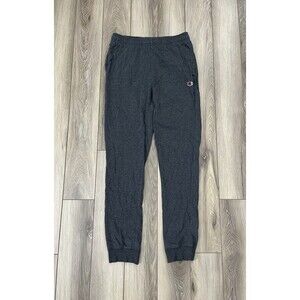 Champion Jogger Sweatpants Elastic Waist Drawstring Gray Men's Sz Small